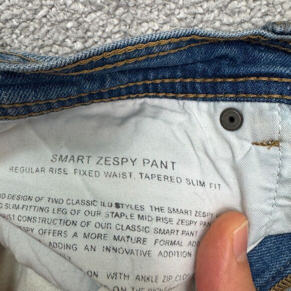 I Love Ugly Smart Zespy Pant Regular Rise Fixed Waist Tapered Slim Denim Jeans - Picture 16 of 16